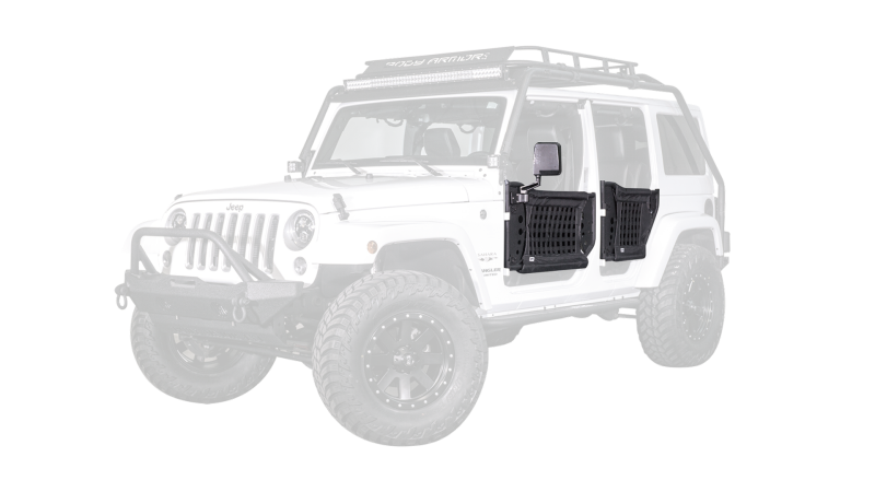 Body Armor 4x4 JK-6140 07-18 Jeep Wrangler Gen 3 Trail Doors Rear Pair
