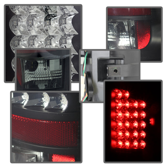 SPYDER 5078094 Spyder Dodge RAM 02-06 1500/RAM 2500/3500 03-06 LED Tail Light Black Smoke ALT-YD-DRAM02-LED-BSM