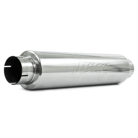 MBRP M1004 Universal Quiet Tone Muffler 4in Inlet/Outlet 24in Body 6in Dia 30in Overall T304