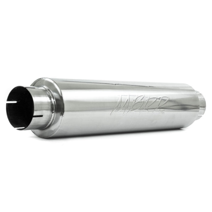 MBRP M1004S Universal Quiet Tone Muffler 4in Inlet/Outlet 24in Body 6in Dia 30in Overall T409