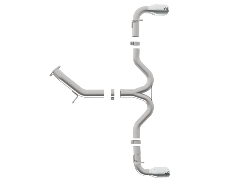 aFe 49-37002-1P Takeda 3in-2.5in SS Axle-Back Exhaust w/Polished Tips 2018 Hyundai Elantra GT Sport I4-1.6L(t)