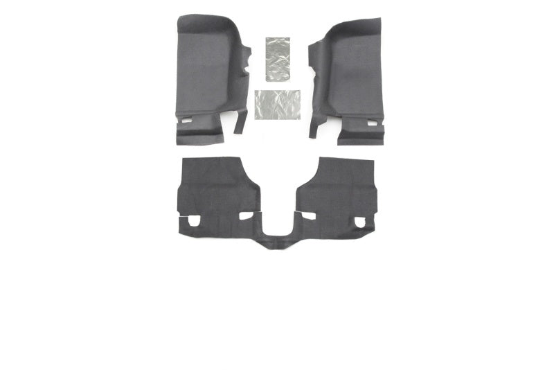 BedRug BTJK07F2 07-10 Jeep JK 2Dr Front 3pc BedTred Floor Kit (Incl Heat Shields)