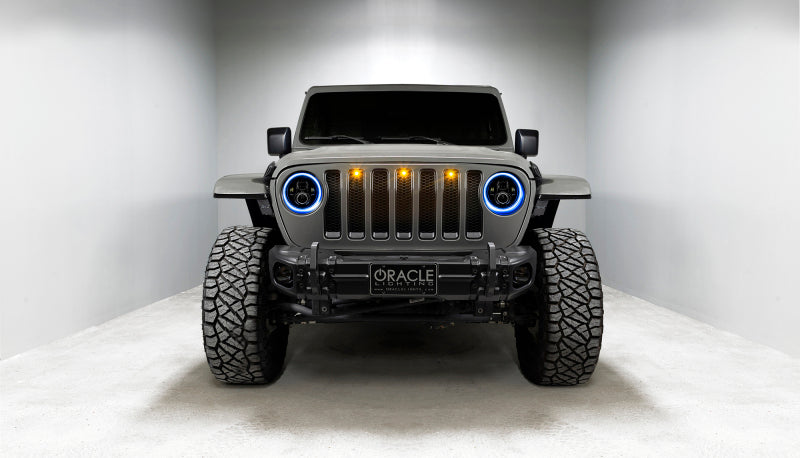 ORACLE Lighting 5769J-332 Oracle Jeep Wrangler JL/Gladiator JT 7in. High Powered LED Headlights (Pair) - Dynamic