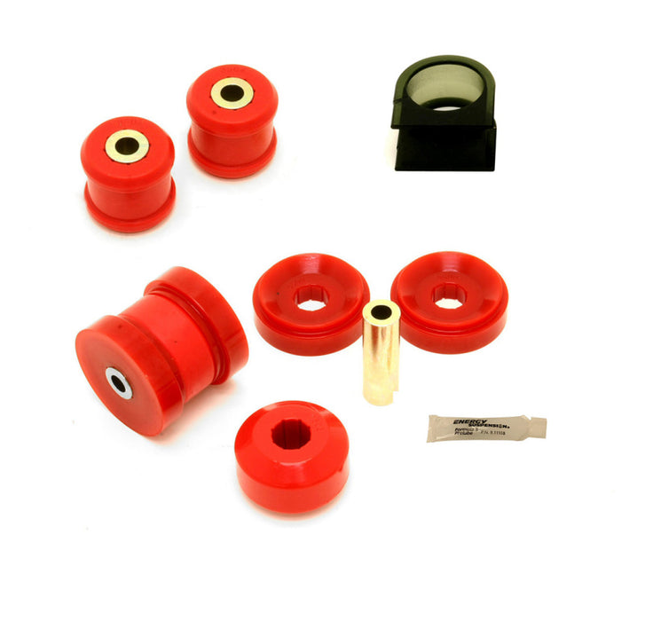 BMR Suspension BK022 BMR 10-15 5th Gen Camaro Front Suspension Bushing Kit (BK008 BK018 BK019) - Black/Red