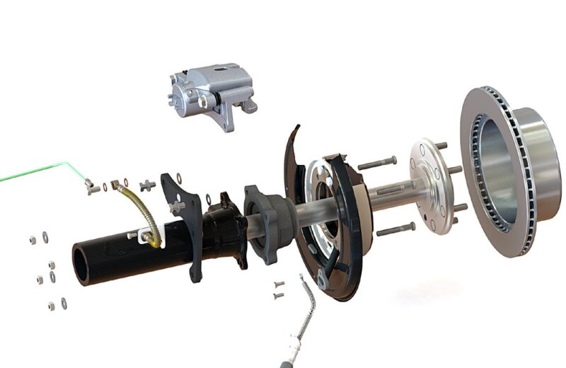 Pedders PED-PBCK006 05-20 Toyota Tacoma (6 Lug) Rear Brake Conversion Kit