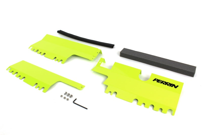 Perrin Performance PSP-ENG-512NY PERRIN 15-21 Subaru WRX/STI Radiator Shroud (With/Without OEM Intake Scoop) - Neon Yellow