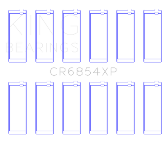 King Engine Bearings CR6854XP BMW 95 M3 S50830 (Size STD) Performance Rod Bearing Set
