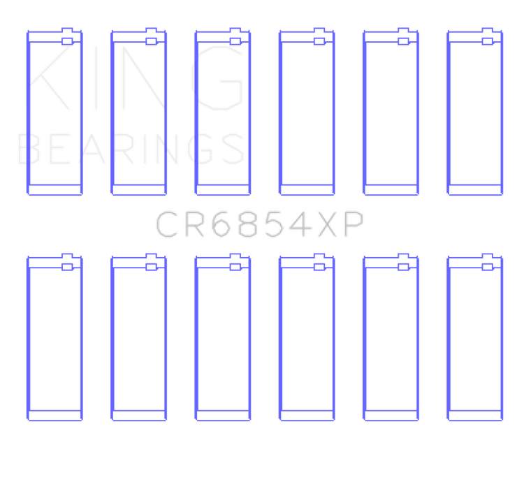King Engine Bearings CR6854XP BMW 95 M3 S50830 (Size STD) Performance Rod Bearing Set