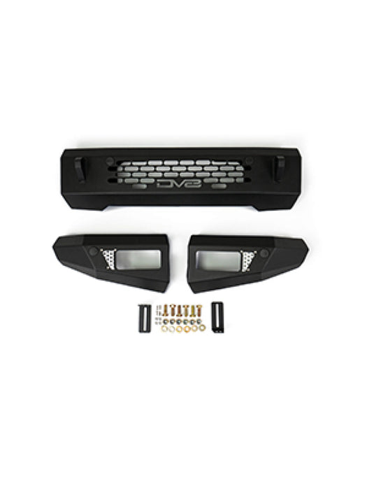 DV8 Offroad FBBR-03 2021+ Ford Bronco Bumper- Accommodates 20in Dual Row Light Bar & (4) 3in Pod Light Mount