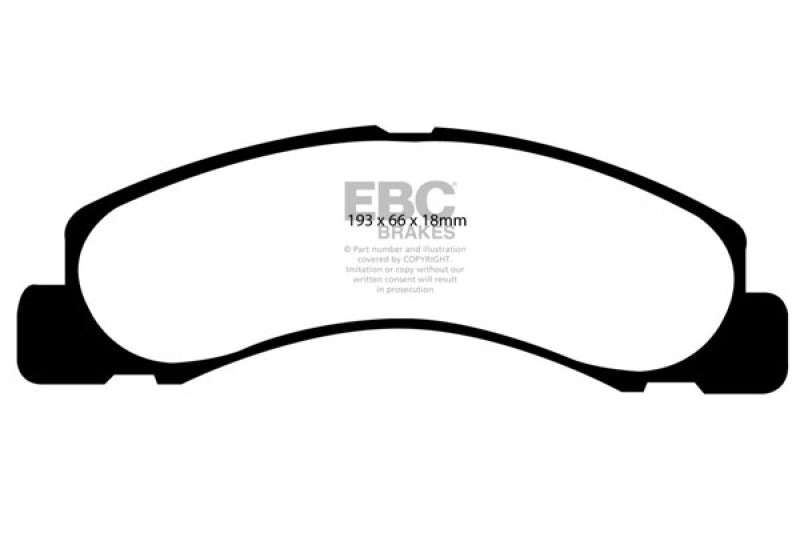 EBC DP61308 00-02 Ford Excursion 5.4 2WD Greenstuff Front Brake Pads