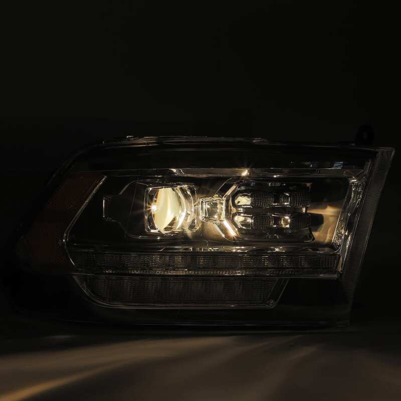 AlphaRex 880524 09-18 Dodge RAM 1500HD PRO-Series Proj Headlights Plank Style Alpha Black w/Seq Signal/DRL