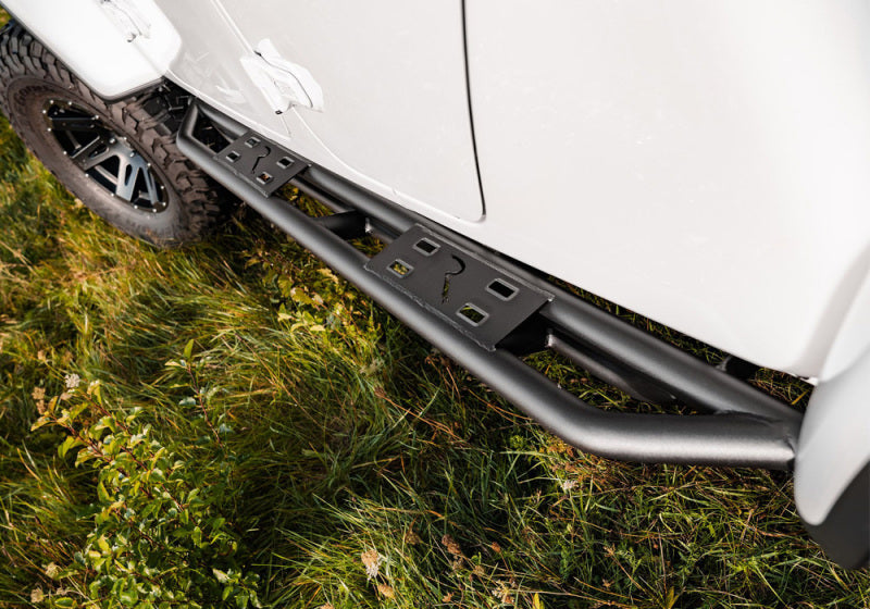 Rampage 88736 20-22 Jeep Gladiator SRS Sidebar Rock Crawler Steps - Black