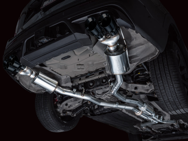 Awe Tuning Explorer ST Exhaust Dual Exh Quad Black Tips AWE3015-43625