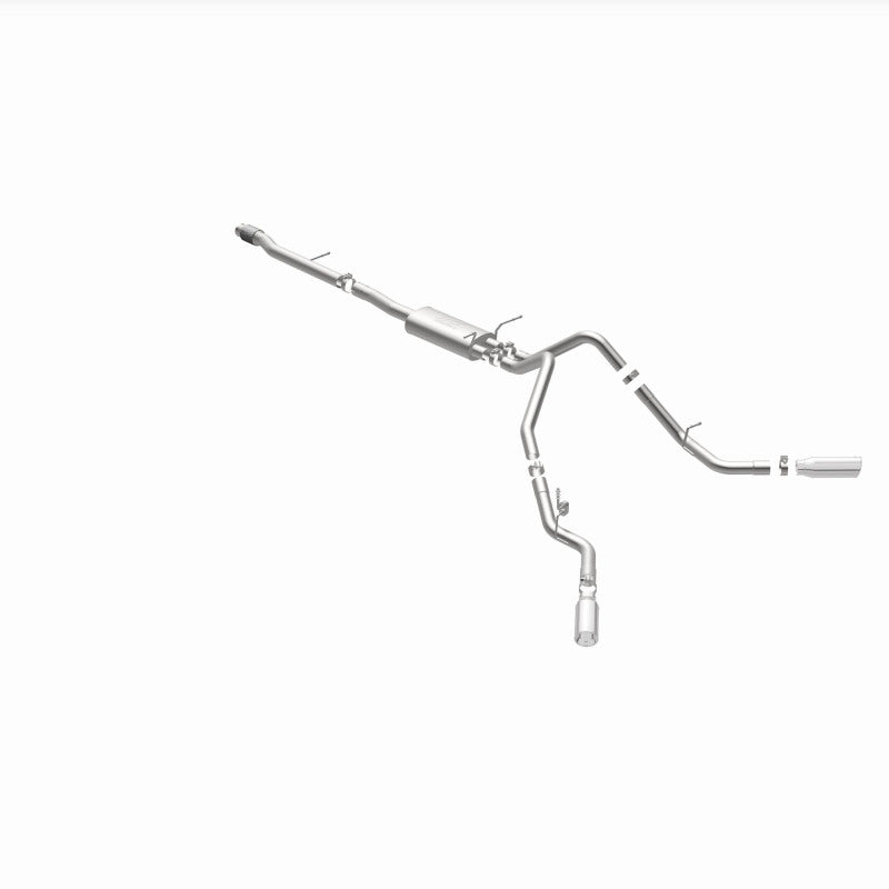 Magnaflow 15269 14 Chev Silverado V8 5.3L CC/EC Cab Dual Split Behind Rear Tires Exit SS Cat Back Perf Exh