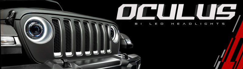 ORACLE Lighting 5839-504-PSC Oracle Oculus BiLED Projector Headlights for Jeep JL/Gladiator JT Satin Silver 5500K SEE WARRANTY