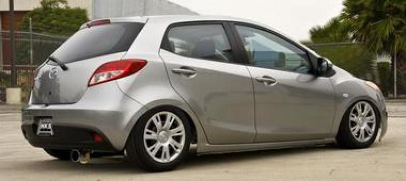 HKS 32016-BZ001 11 Mazda 2 Silent Hi-Power Rear Section ONLY Exhaust w/ External Resonator