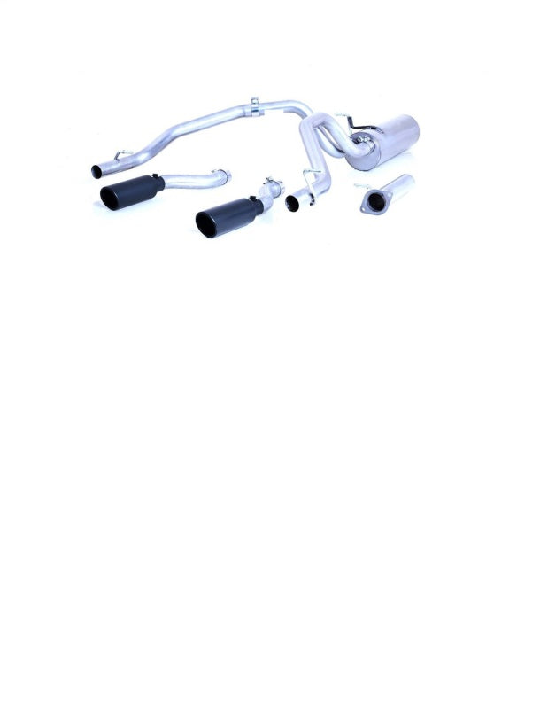 Gibson 66572B 25+ Dodge RAM 3.6L Crew Cab Short Bed Cat-Back Dual Sport Exhaust - Black Ceramic Tips