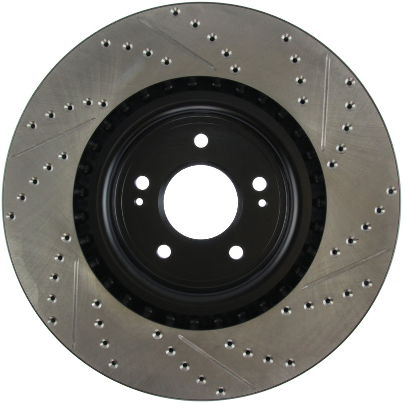 Stoptech 127.46076R StopTech Slotted & Drilled Sport Brake Rotor