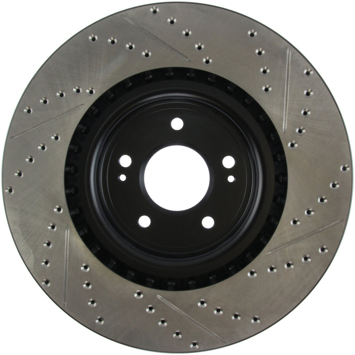 Stoptech 127.46076R StopTech Slotted & Drilled Sport Brake Rotor