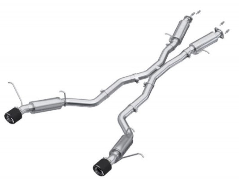MBRP S55253CF 2012+ Jeep Grand Cherokee SRT 6.4L 3in Dual Rear Exit T304SS Catback Exhaust - CF Tips