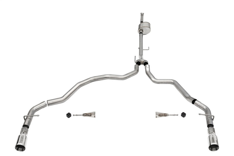 CORSA Performance 21149 Corsa 2021-2025 Ford F-150 SuperCab/6.5in Bed 5.0L V8 Xtreme Cat-Back Dual Rear Exit-Polished