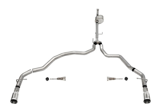 CORSA Performance 21149 Corsa 2021-2025 Ford F-150 SuperCab/6.5in Bed 5.0L V8 Xtreme Cat-Back Dual Rear Exit-Polished