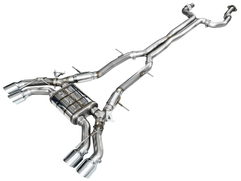 AWE Tuning 3025-42436 2021+ Cadillac CT4-V Blackwing SwitchPath Exhaust - Chrome Silver Tips