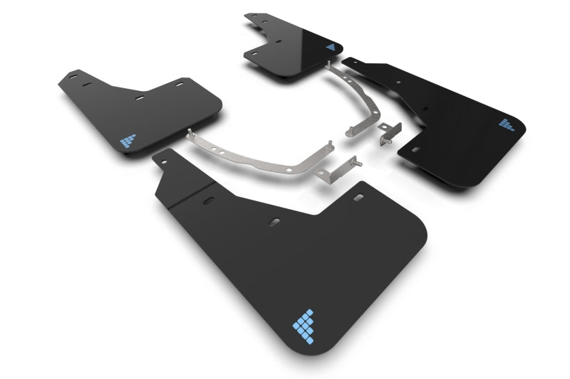 Rally Armor MF137-BAT-BLK-PBL 2025 Hyundai Ioniq 5 PE Blk Mud Flap w/Light Blue Battery Logo