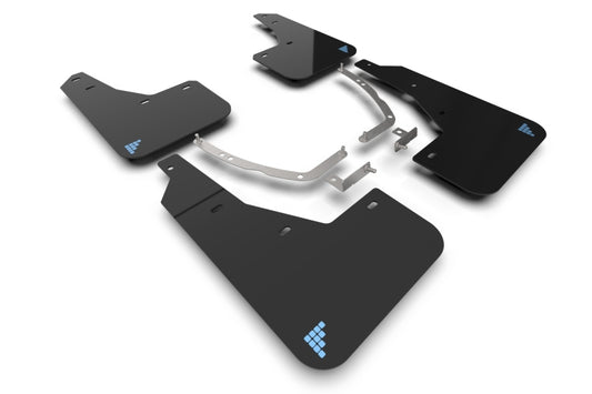 Rally Armor MF137-BAT-BLK-PBL 2025 Hyundai Ioniq 5 PE Blk Mud Flap w/Light Blue Battery Logo