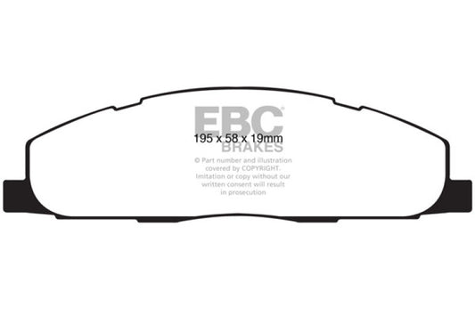 EBC ED91848 09-11 Dodge RAM 2500 Pick-up 5.7 2WD/4WD Extra Duty Rear Brake Pads