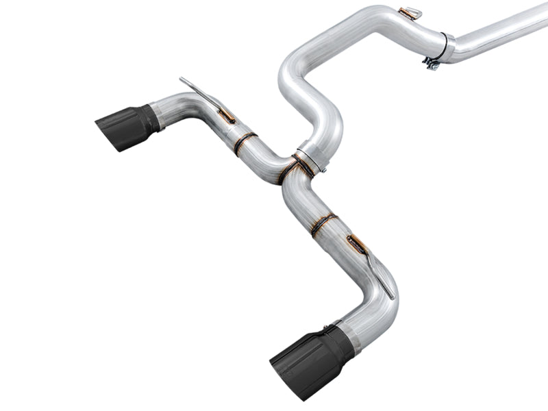 AWE Tuning 3020-33032 Ford Focus RS Track Edition Cat-back Exhaust - Diamond Black Tips