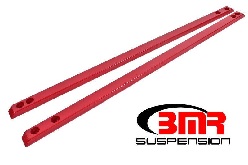 BMR Suspension CJR002R BMR 15-17 S550 Mustang Super Low Profile Chassis Jacking Rails - Red