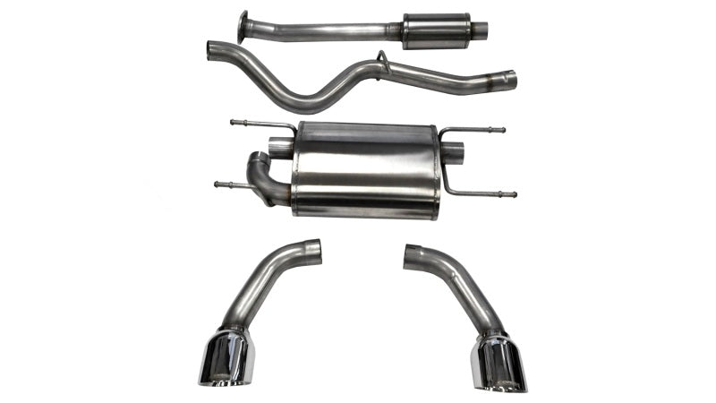 CORSA Performance 14864 Corsa 2012-2025 Scion FRS / Subaru BRZ Polished Sport Cat-Back Exhaust
