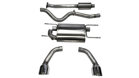 CORSA Performance 14864 Corsa 2012-2025 Scion FRS / Subaru BRZ Polished Sport Cat-Back Exhaust