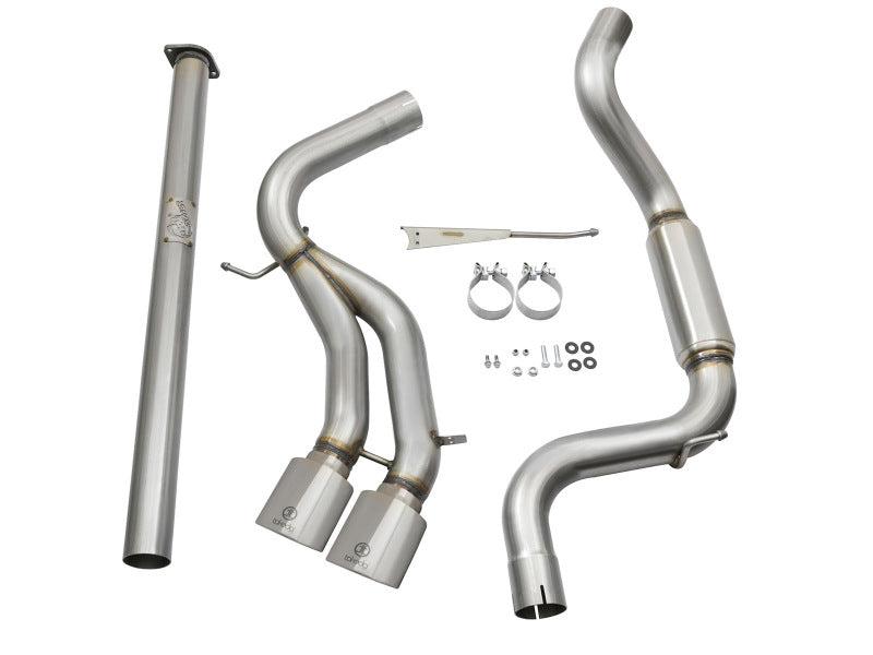 aFe 49-33083-P POWER Takeda 3in 304 SS Cat-Back Exhaust w/ Polished Tips 13-17 Ford Focus ST L4-2.0L (t)