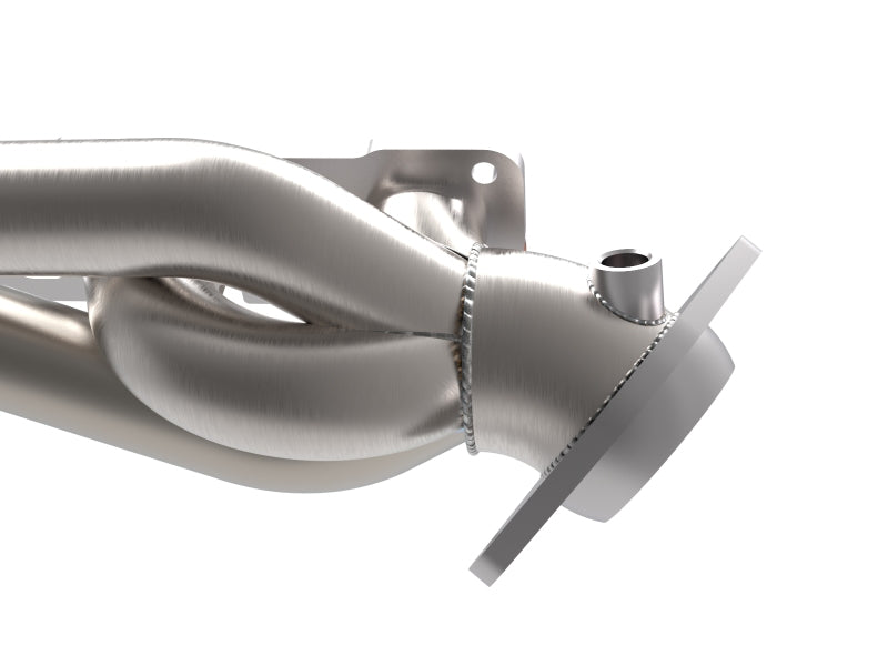 aFe 48-32030 Power Twisted Steel 304SS Shorty Header 2021 RAM 1500 TRX V8-6.2L (uncoated)