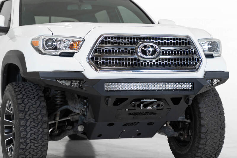 Addictive Desert Designs F681202200103 16-19 Toyota Tacoma Stealth Fighter Front Bumper w/ Winch Mount