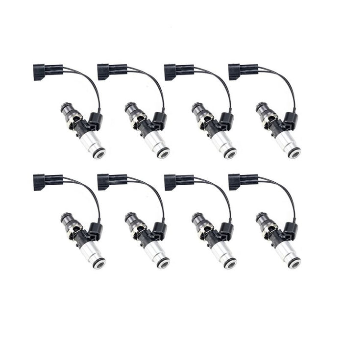 Injector Dynamics 1050.60.14.14B.8-PU ID1050X Injectors 14mm (Grey) Adaptor Top Bottom (Silver) Adaptor (Set of 8)