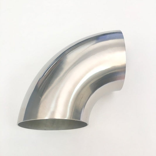 Ticon 101-10255-3109 Industries 4.0in Diameter 90 .9D/3.5in CLR 1.5mm /.059in Wall Thickness Titanium Elbow