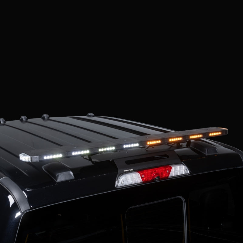Putco 950248 48In Universal 48In Tri Color Hornet Light (Amber/Blue/White) - LED Stealth Rooftop Strobe Bar