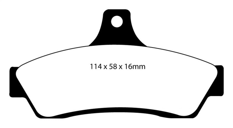 EBC DP31711C 03-04 Pontiac GTO 5.7 (Solid Rear Rotors) Redstuff Rear Brake Pads