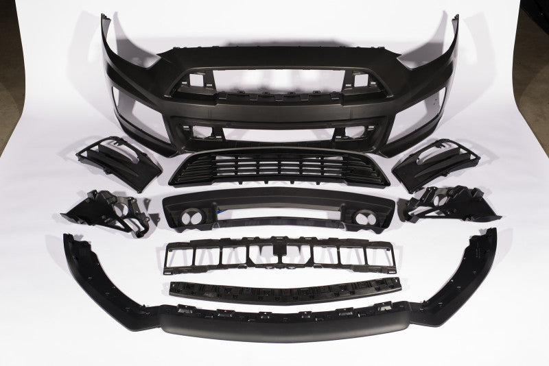 Roush 421843 2015-2017 Ford Mustang Complete Unpainted Front Fascia Kit (w/o Collision Detection & ACC)
