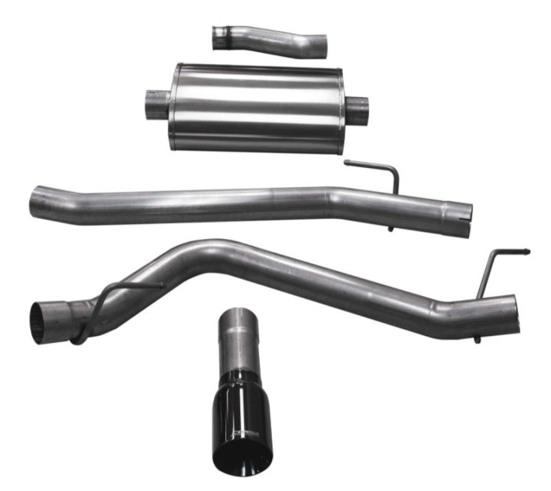 CORSA Performance 21060BLK Corsa 20-24 Jeep Gladiator JT 3.6L Single Side Exit Cat-Back Exhaust System w/ Single 4in Black Tip