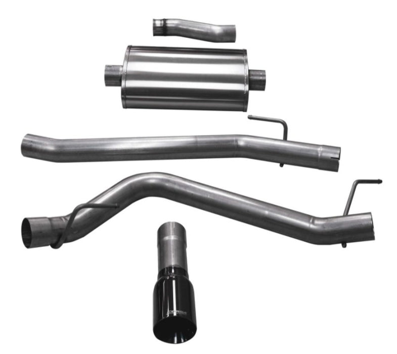 CORSA Performance 21060BLK Corsa 20-25 Jeep Gladiator JT 3.6L Single Side Exit Cat-Back Exhaust System w/ Single 4in Black Tip