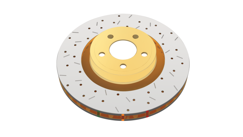 DBA DBA42656XS-10 08-10 STi/2017 BRZ w/Perf. Pkg. Dual-Drilled Rear Drilled & Slotted 4000 Series Rotor