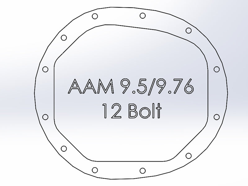 aFe 46-71120B Power Pro Series AAM 9.5/9.76 Rear Diff Cover Black w/Mach Fins 14-19 GM Silverado/Sierra 1500
