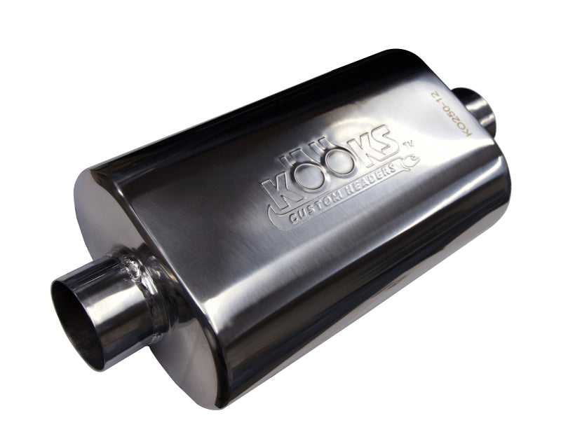 Kooks Headers KO250-12 Kooks Universal 2 1/2in Center/Center Oval Muffler (4x8x12)