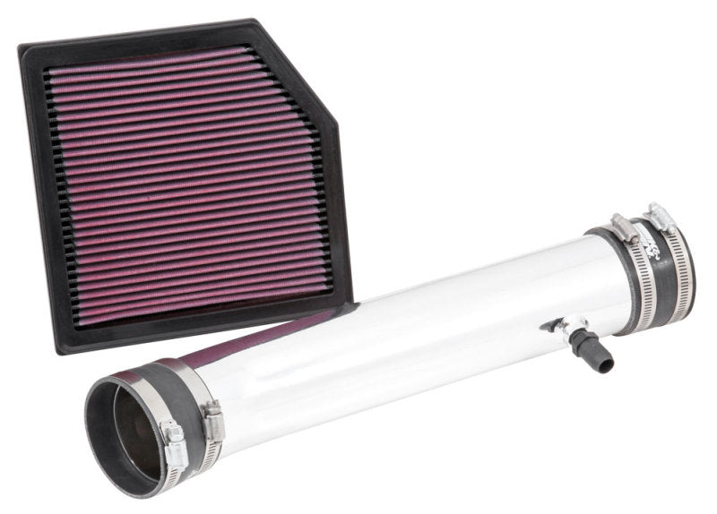 K&N Engineering 69-8704TP K&N 69 Series Performance Typhoon Intake Kit - Polished for 13-14 Lexus GS350 3.5L V6