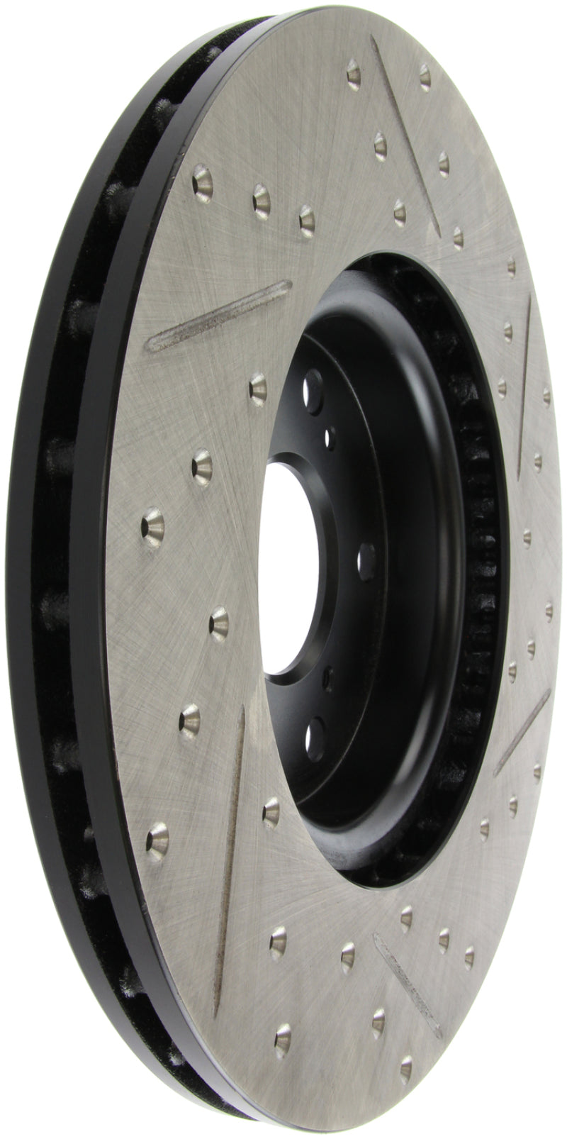 Stoptech 127.40062R StopTech 04-08 Acura TL (Brembo Caliber) SportStop Slotted &amp; Drilled Right Front Rotor