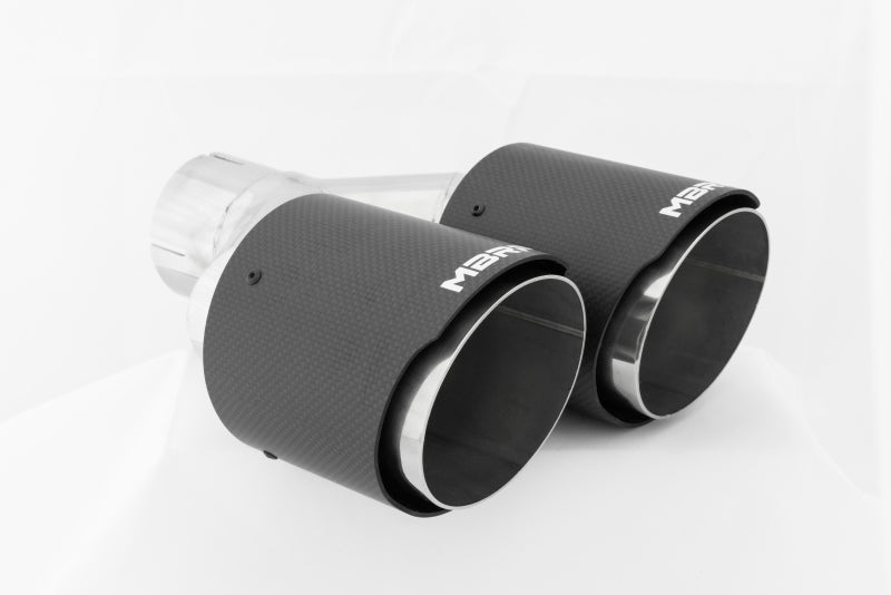 MBRP T5178CF Universal Carbon Fiber Dual Tip 4in OD/2.5in Inlet